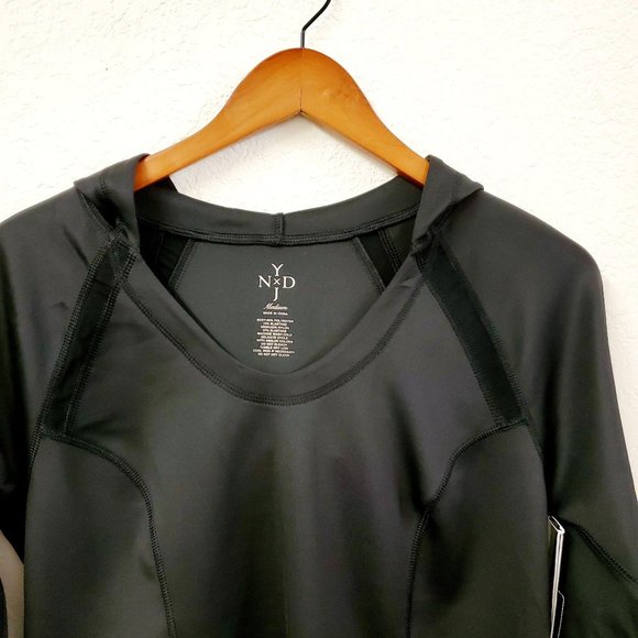 NYDJ City/Sport Fitted Athletic Hoodie Thumb Hole Size M - Picture 5 of 10